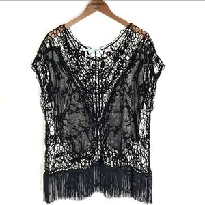 Maurices Crochet Pattern Black Cover Up w/ Fringe